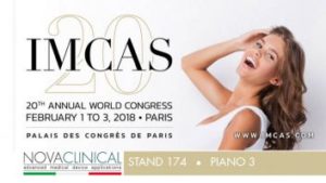 NOVACLINICAL al congresso IMCAS a Parigi dall'1 al 3 febbraio 2018